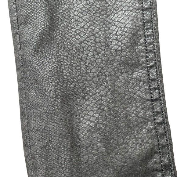 Silver Aiko Black Faux Snakeskin Skinny Jean 27/31 - Picture 5 of 12
